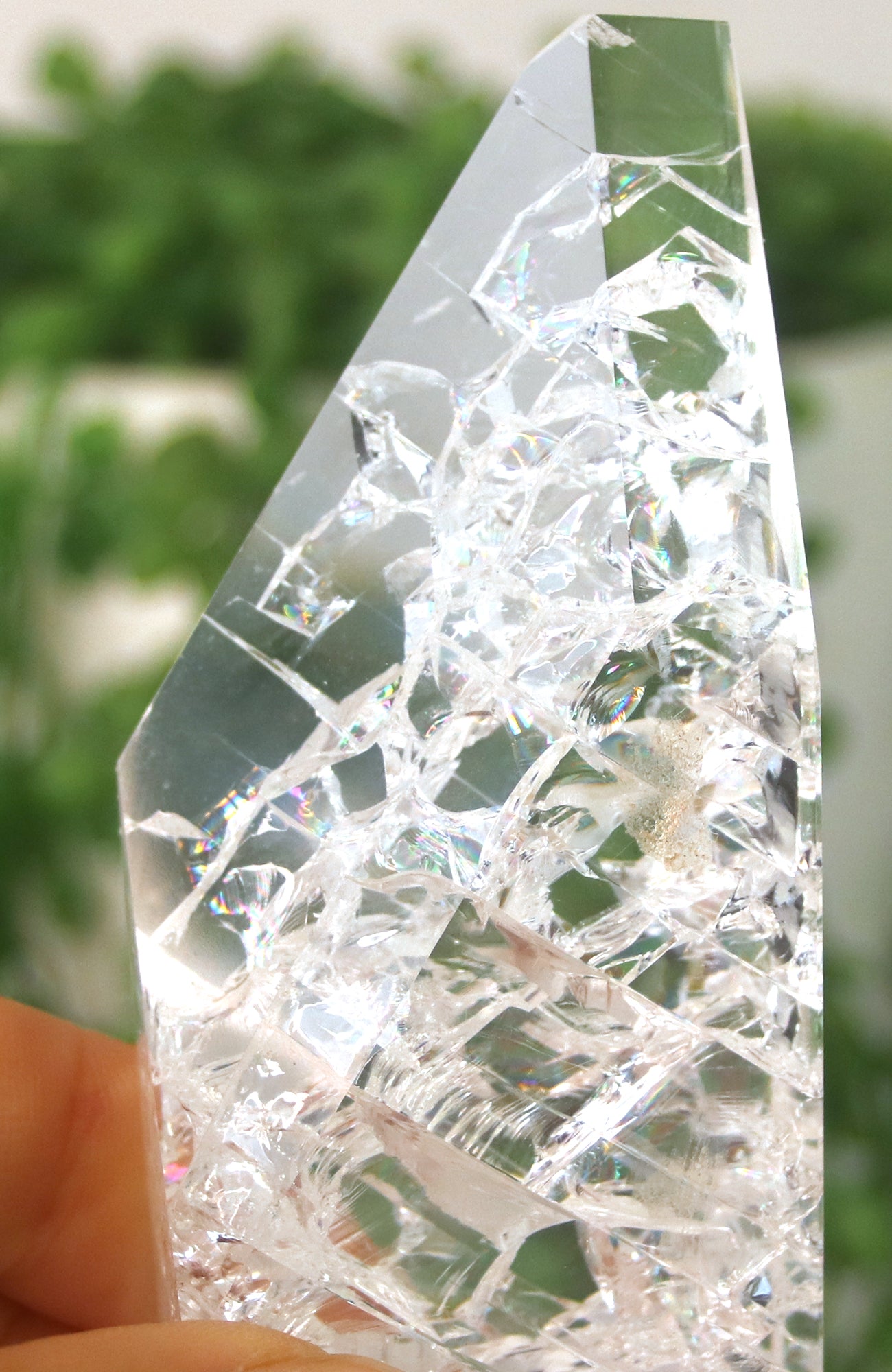 Clear Crackle Quartz Freeform